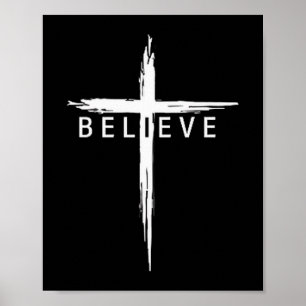 Póster Cree Cruz Cristiana Jesucristo Cristianos Yo