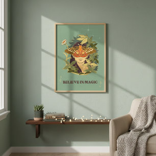 Póster Cree En El Poster De La Mariposa Mágica