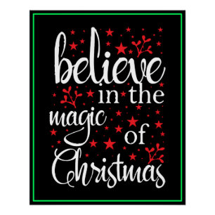 Póster Cree en la Magia de la Navidad