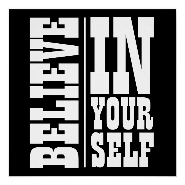 PÓSTER CREE EN LA TIPOGRAFÍA BLANCA (Anverso)