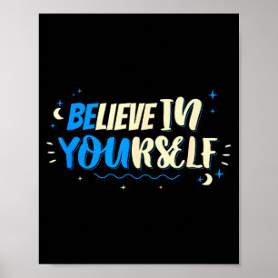 Póster Cree En Sí Mismo Dicho De Motivación Frase Desi