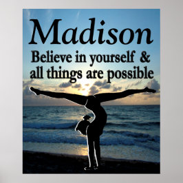 PÓSTER CREE EN SÍ MISMO PERSONALIZADO POSTER CHICA DE GIM