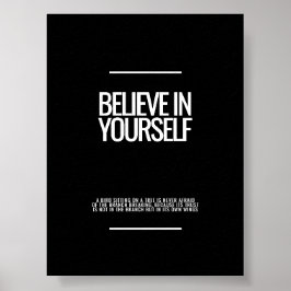 Póster Cree En Tu Propio Poster Inspirador