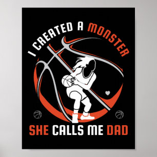 Póster Creé Un Monstruo Que Me Llama Dad Bysketbyll Lo