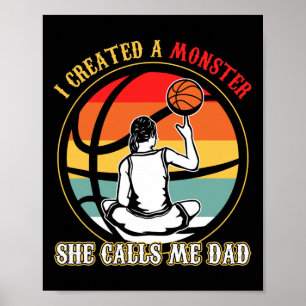 Póster Creé Un Monstruo Que Me Llamó Dad Bysketbyll
