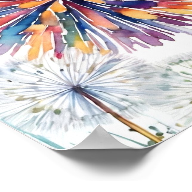 Póster ¡Creed! Dandelions deseando malezas (Esquina)