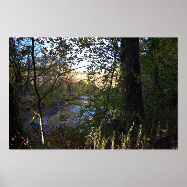 Póster Creek con Bridge Poster (Frente)