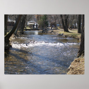 Póster Creek de montaña