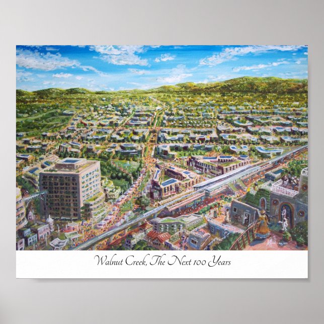 Póster Creek de nueces, los próximos 100 años (Frente)