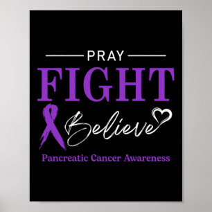 Póster Creen la lucha contra el cáncer pancreático