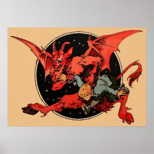 Póster Creepy Krampus