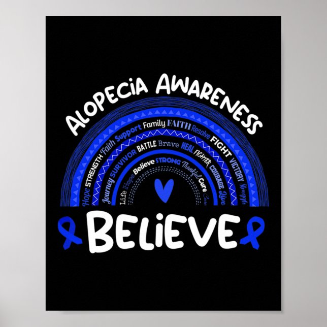 Póster Creer Alopecia Sensibilización Mes Alopecia (Frente)