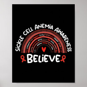 Póster Creer conciencia Mes de anemia falciforme
