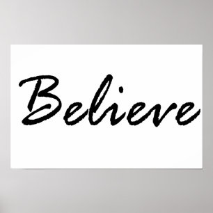 Póster Creer, creer