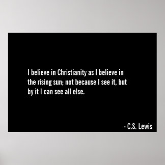 Póster Creer en Cristo