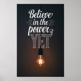 Póster Creer en el poder de