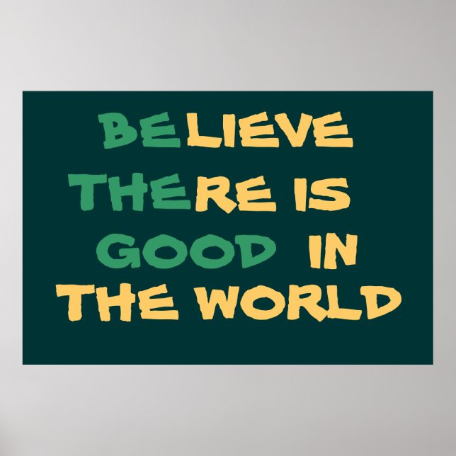 Póster Creer en el Poster mundial (Frente)