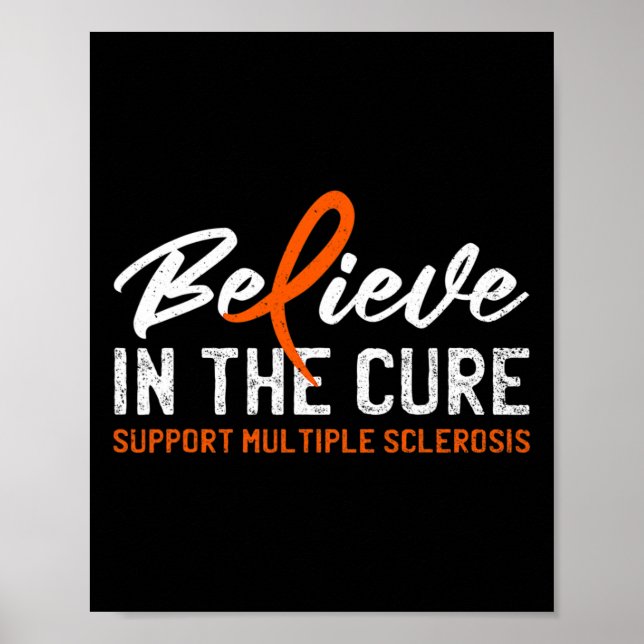 Póster Creer En La Cure Ms Múltiples Esclerosis Awarenes (Frente)