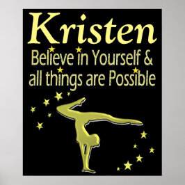 PÓSTER CREER EN LA GIMNASTICA SUEÑOS POSTER PERSONALIZADO