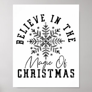 Póster Creer En La Magia De Los Navidades