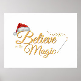 Póster Creer en la magia - Diseño de feriados caprichosos