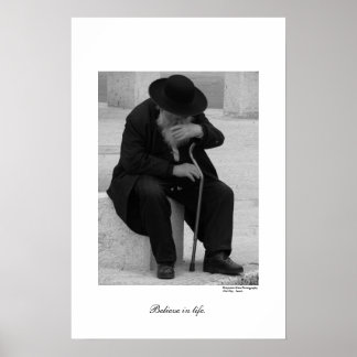 Póster Creer en la vida