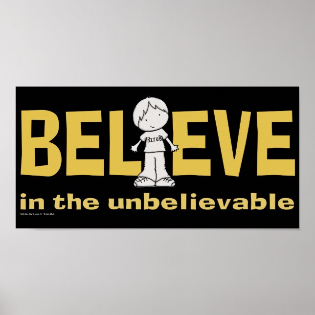 Póster Creer en lo increíble (Frente)