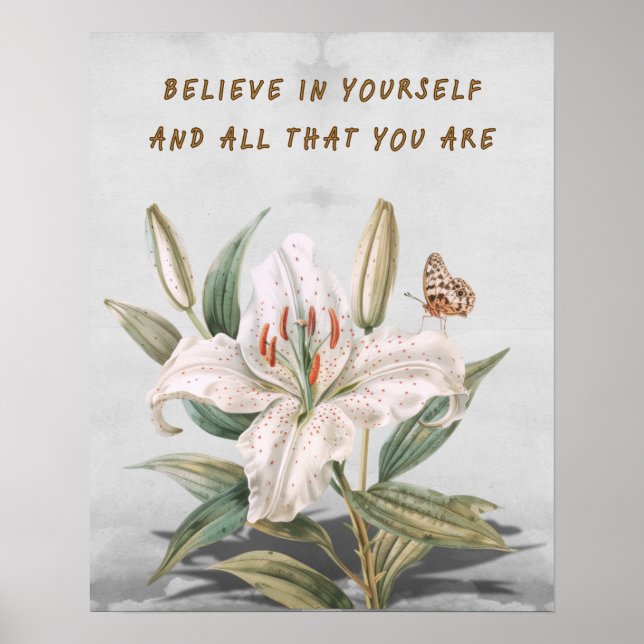 Póster Creer En Sí Mismo (Frente)