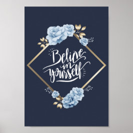Póster Creer en ti mismo