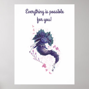 Póster creer en ti mismo, niño motivacional
