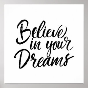 Póster Creer en tus sueños