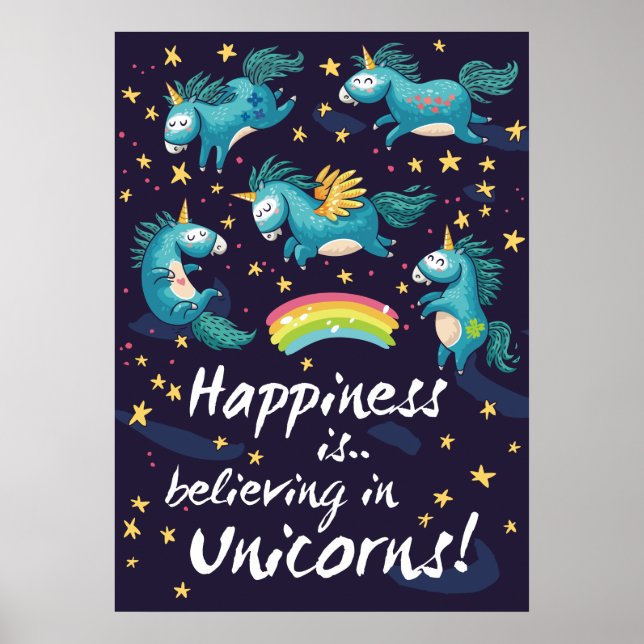 Póster Creer En Unicornios (Frente)