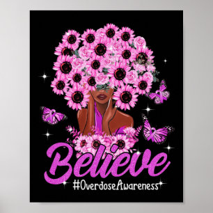 Póster Creer mujeres negras con sobredosis de pelo de gir