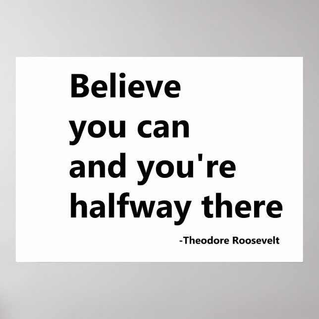 Póster Creer que puedes (Frente)