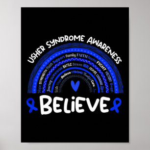 Póster Creer Síndrome de Usher Conciencia Mes Síndrome de