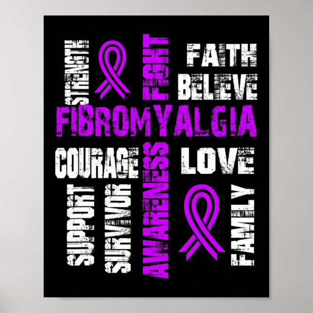 Póster Creer Y Luchar Contra La Fibromialgia (Frente)