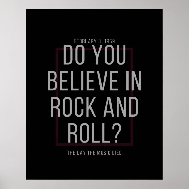 Póster ¿Crees En El Rock And Roll? (Frente)