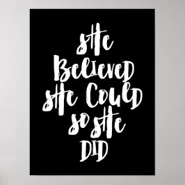 Póster Creía que podía hacerlo así que lo hizo