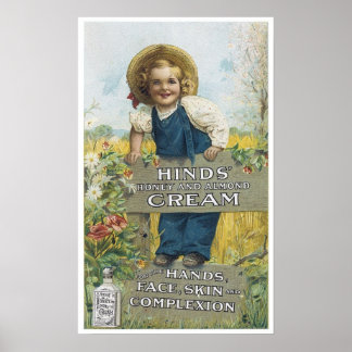 Póster Crema de miel y almendras
