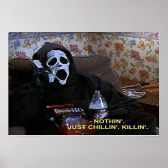 Póster Crema de película aterradora (Frente)