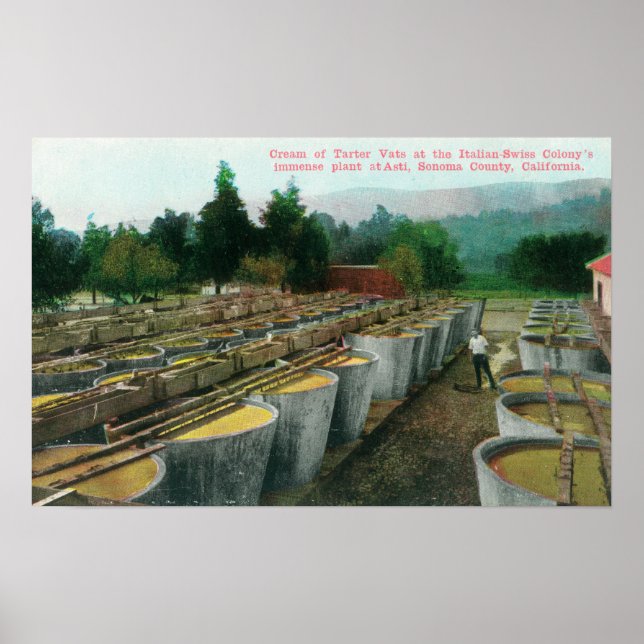 Póster Crema de tártaro vista al colon italiano-suizo (Frente)