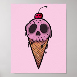 Póster Crema espeluznante
