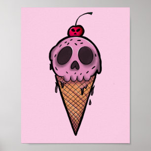 Póster Crema espeluznante