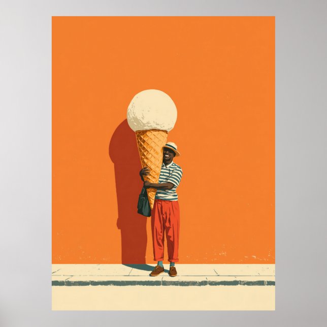Póster Crema gigante de hielo (Frente)