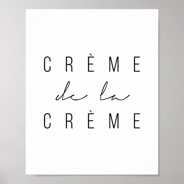 Póster Creme de la Creme (Frente)