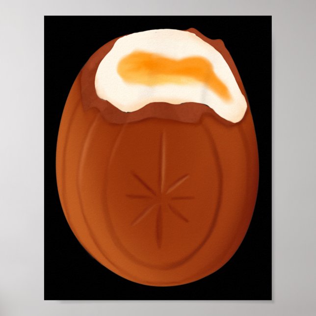 Póster Creme Egy Chocolate Easter Quirky Weird Funny (Frente)