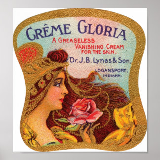 Póster Creme Gloria