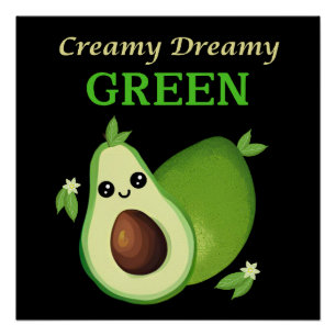 Póster Cremoso. Soñador. Green.