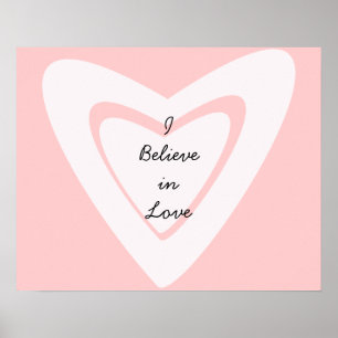 Póster Creo en amor