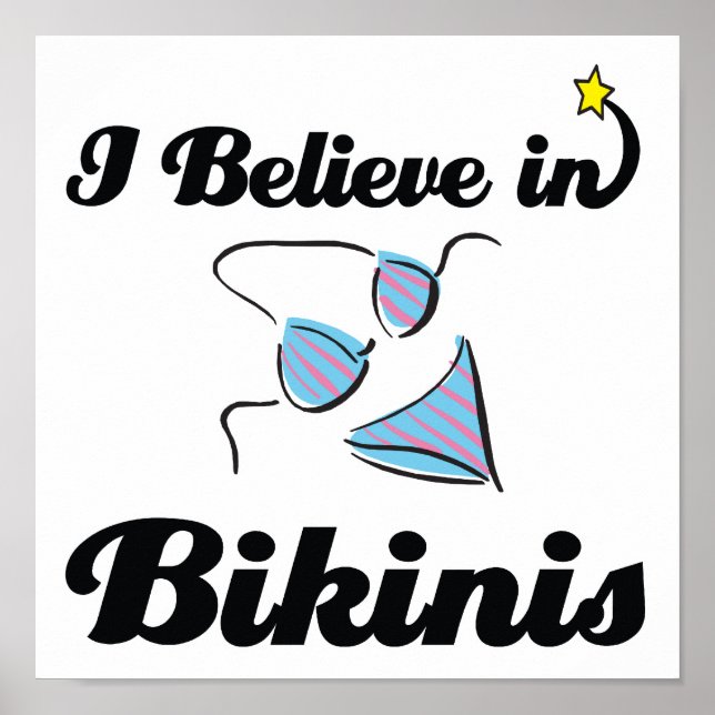 Póster creo en bikinis (Frente)